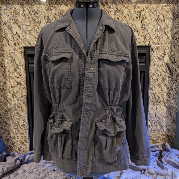 Dark Gray Utility Jacket - Picture 1 of 6